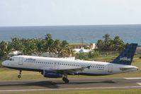 N552JB @ TNCM - Jet blue A320 landing at TNCM