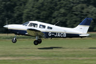 G-JACB @ EBDT - arriva at the 2009 old-timer fly-in.