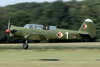 D-EYAK @ EBDT - This Yak-18 flies in the early colours of the East German AF. Later the compasses and hammer were added. - by Joop de Groot