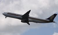 9V-STF @ BNE - 9V-STF A330 take-off from Brisbane
