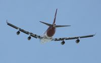 VH-OJD @ BNE - Tail view of Qantas 747