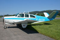 G-ARZN @ EGCW - Classic shape of the V-tail Bonanza. - by MikeP