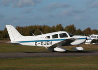 G-OJEH @ EGLK - TAXYING PAST THE CAFE - by BIKE PILOT