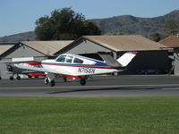 N7156N @ SZP - 1968 Beech V35A BONANZA, Continental IO-520-B 285 Hp, takeoff Rwy 22 - by Doug Robertson