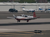 N348CB @ KSMO - N348CB arriving on RWY 21 - by Torsten Hoff