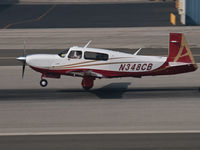 N348CB @ KSMO - N348CB arriving on RWY 21 - by Torsten Hoff
