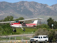 N714HH @ SZP - 1977 Cessna 150M, Continental O-200 100 Hp, on for final Rwy 22 - by Doug Robertson