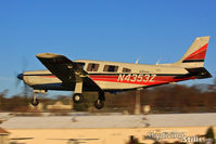 N4353Z @ 7B9 - Saratoga on short final to Ellington, CT - by Dave G