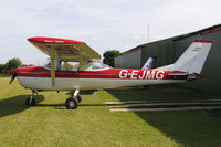 G-EJMG @ FISHBURN - Reims F150H.  A visitor from Bagby to Fishburn's VE Day in 2005. - by Malcolm Clarke