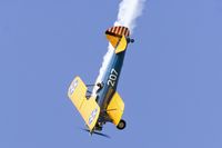 N1318N @ EDDR - Private Boeing E75 Stearman performing aerobatics at Saarbrücken - by FBE