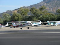 N5443L @ SZP - 1980 Cessna 152 II, Lycoming O-235-L2C 110 Hp (high compression engine for 100LL), 28 volt ignition, takeoff climb Rwy 22 - by Doug Robertson