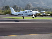 N6249J @ SZP - 1976 Piper PA-32R-300 LANCE, Lycoming TIO-540-K1G5D 300 Hp turbo upgrade, takeoff climb Rwy 22 - by Doug Robertson