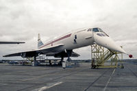 G-AXDN @ EGSU - BAC Concorde at The Imperial War Museum, Duxford, UK in 1987. This was 01, the first pre-production aircraft.  - by Malcolm Clarke