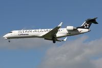 D-ACPT @ EGNT - Canadair CL-600-2C10 Regional Jet CRJ-701ER on approach to rwy 25 at Newcastle Airport, UK. - by Malcolm Clarke