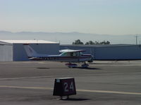 N25790 @ CCB - Starting westbound roll for take off on runway 24 - by Helicopterfriend