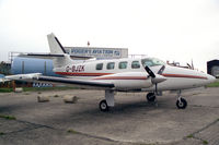 G-BJZK @ EGTC - Cessna T303 Crusader at Cranfield Airport, UK. Owned by Landlink Ltd. - by Malcolm Clarke