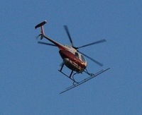 N7168F - in flight with sprayer attachment - by Peter MacKenzie