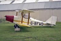 G-BFWD @ EGTC - Currie Wot at Cranfield Airport, UK in 1988. - by Malcolm Clarke