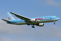 G-OBYF @ EGCC - Short final for Runway 23R. - by MikeP