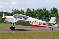 G-BFEH @ EGBP - Jodel D.117A Gran Tourisme [828] Kemble~G 11/07/2004. Seen departing. - by Ray Barber