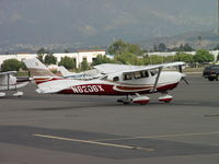 N6206X @ POC - Parked in Transient Parking at Brackett - by Helicopterfriend
