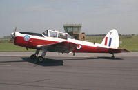 WB550 @ EGXW - De Havilland DHC-1 Chipmunk T10. From RAF EFTS, Swinderby, at RAF Waddington's Photocall in 1990.. - by Malcolm Clarke