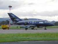 G-FRAI @ EGNV - Dassault Falcon (Mystere) 20DC at Durham Tees Valley Airport, UK. - by Malcolm Clarke