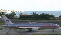 N182AN @ TNCM - AA taxing to A and holding short