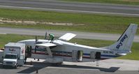 N367MQ @ TNCM - Getting a top up. while bringing the mail for Fedex