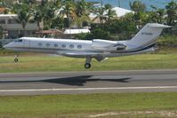 N702GH @ TNCM - gulfstream 4 landing at TNCM
