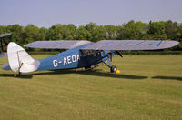 G-AEOA @ EGTH - De Havilland DH.80A Puss Moth at De Havilland Day, Old Warden in 1989. - by Malcolm Clarke