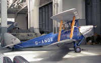 G-ANDE @ EGSU - De Havilland DH-82A Tiger Moth II. Built in 1943 by Morris Motors Ltd. At the Imperial War Museum, Duxford. - by Malcolm Clarke