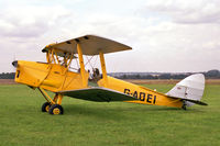 G-AOEI @ EGSP - De Havilland DH-82A Tiger Moth II.  At Peterborough Sibson Airfield, UK in 1988. - by Malcolm Clarke