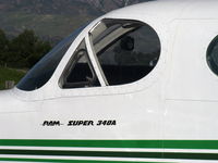 N8857K @ SZP - 1979 Cessna RAM SUPER 340A, two Continental TSIO-520-NBs 310 Hp each, logo - by Doug Robertson