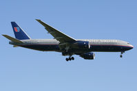 N204UA @ EGLL - Short final to 09L at Heathrow. - by MikeP