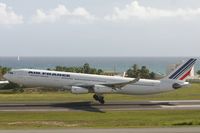 F-GNII @ TNCM - airfrance in the glide slope to runway 10 - by Daniel Jef
