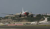 N153JR @ TNCM - rotating out of sxm