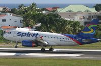 N506NK @ TNCM - spirit wings landing at TNCM