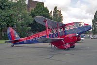G-ACZE @ EGTC - De Havilland DH-89A Dragon Rapide at Cranfield en-route to the Tiger Moth Rally at Woburn Abbey in 1988. - by Malcolm Clarke