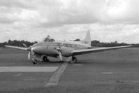 G-AMZN @ EGVN - De Havilland DH-104 Dove 6. At an Open Day at RAF Brize Norton UK in the 1950's. - by Malcolm Clarke
