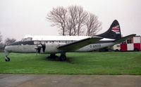 G-ANXB @ WINTHORPE - De Havilland DH-114 Heron 1B at Newark Air Museum, Winthorpe, UK in 1992. - by Malcolm Clarke
