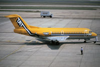 F-GMOL @ LHR - In full colours while on lease to TAT - from a slide - by Brian T Richards