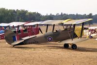 G-ANMV @ WOBURN - De Havilland DH-82A Tiger Moth II. T7404 at the De Havilland Tiger Moth Rally held in the grounds of Woburn Abbey in 1995. - by Malcolm Clarke