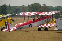 G-BJAP @ WOBURN - De Havilland DH-82A Tiger Moth II (Replica).  At the De Havilland Tiger Moth Rally held in the grounds of Woburn Abbey in 1995. - by Malcolm Clarke
