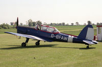 G-BFAW @ EGTH - De Havilland DHC-1 Chipmunk 22. At De Havilland Day, Old Warden in 1989. - by Malcolm Clarke
