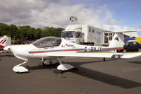G-BXJV @ EGQL - Diamond DA-20A-1 Katana. At RAF Leuchars Battle of Britain Air Show in 1997. - by Malcolm Clarke