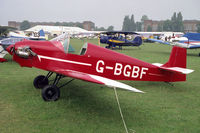 G-BGBF @ EGTC - Rollason Druine D-31 Turbulent at the 1994 PFA Rally, Cranfield Airport, UK.. - by Malcolm Clarke