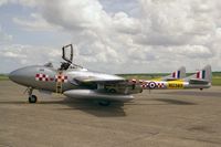 G-DHZZ @ EGSU - De Havilland Vampire T55 (DH-115). Ex U-1230 At Duxford Airfield, UK. - by Malcolm Clarke