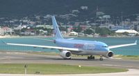 F-HBIL @ TNCM - Corsair back tracking runway 28and exiting at C for parking - by Daniel Jef