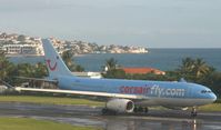 F-HBIL @ TNCM - Close up of corsair back tracking runway 28 - by Daniel Jef